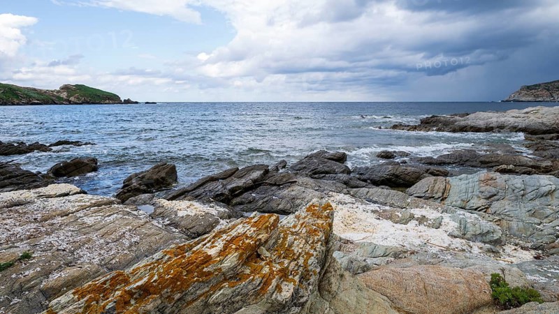 Coast near Port de Centuri, Cap Corse, Haute-Corse, Corsica, France