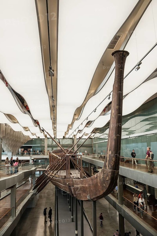 Khufu Boat, The Grand Egyptian Museum, Grand Egyptian Museum, GEM, Giza, Cairo, Egypt
