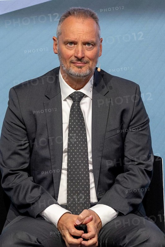 Dr Michael Schoellhorn, President of the German Aerospace Industries Association (BDLI), at the SACEUR discussion organised by Atlantik-Brücke – International Aerospace Exhibition (ILA), Berlin ExpoCenter Airport, Schönefeld, 11 June 2026