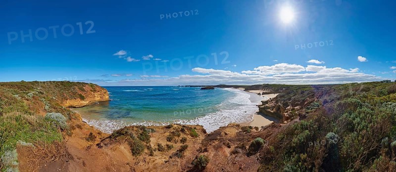 Landscape of the Coast next to the Great Ocean Road in spring, Victoria, Australia