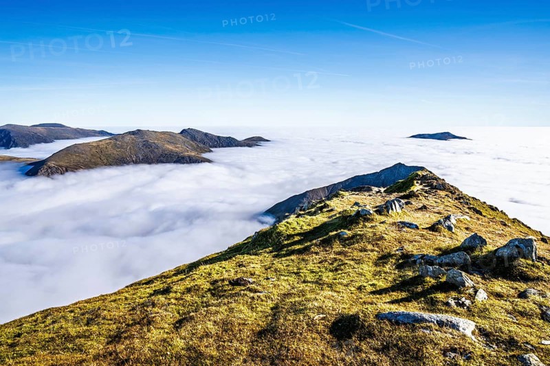 Snowdon Massif, Snowdon Range, Snowdonia, North Wales, UK