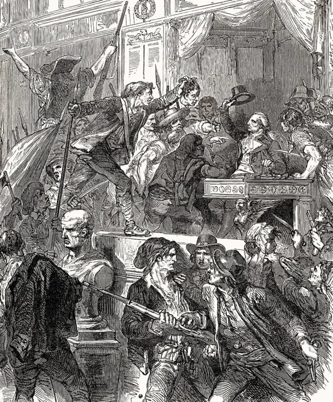 Francois Antoine Boissy d'Anglas, saluting the Head of the Deputy Jean Bertrand Feraud, 20th May 1795