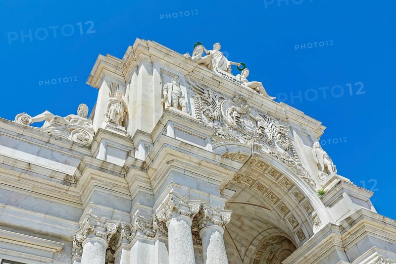 Arco da Rua Augusta, Praca do Comercio, Lisbon, Portugal
