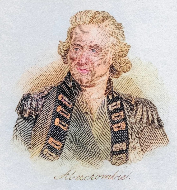 Sir Ralph Abercromby 1734 to 1801, British General. From the book Crabbs Historical Dictionary, published 1825, Historical, digitally restored reproduction from a 19th century original, Record date not stated