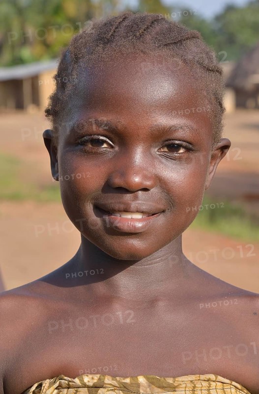 Portrait of a girl in Waiima, Kono District, Sierra Leone