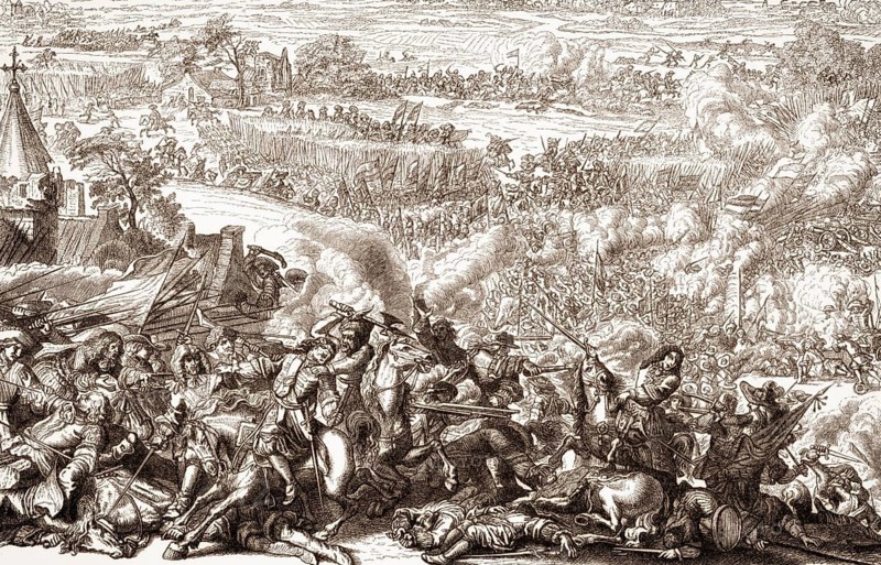 The Battle of Seneffe on 11 August 1674, Franco-Dutch War