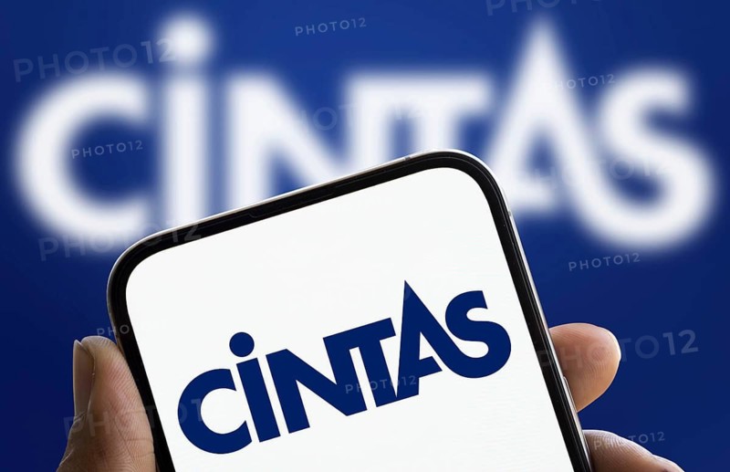 Dhaka, Bangladesh- 22 Jan 2025: cintas logo is displayed on smartphone. Cintas Corporation is an American corporation headquartered in Mason