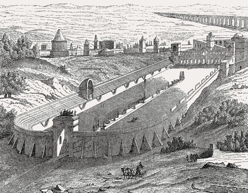 Circus of Maxentius in ancient ancient Rome, Italy, Reconstruction
