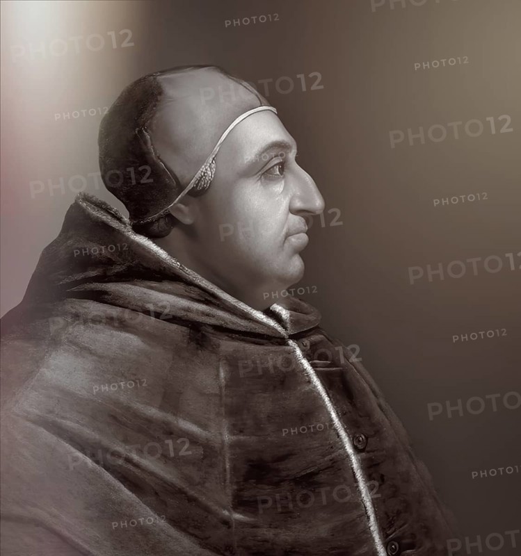 Pope Alexander VI, Alessandro VI, Alexandre VI, Alejandro VI, born Roderic Llançol i de Borja, c.?1431 – 1503, ruler of the Papal States from 1492 until his death in 1503, digitally edited after a painting by Cristofano dell'Altissimo