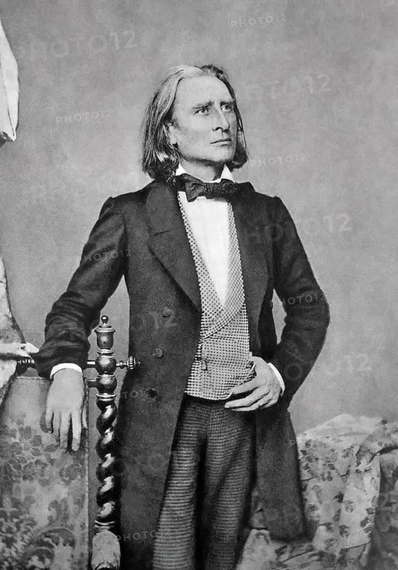 Portrait of Franz Liszt, 1811-1886, Hungarian composer, virtuoso pianist