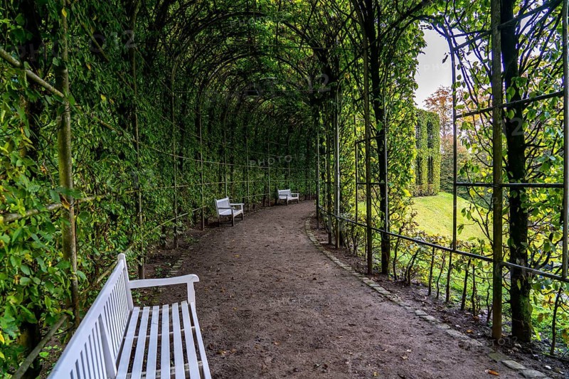 Historic baroque gardens in Kleve, from the 17th century, spa town of Kleve, North Rhine-Westphalia, Germany