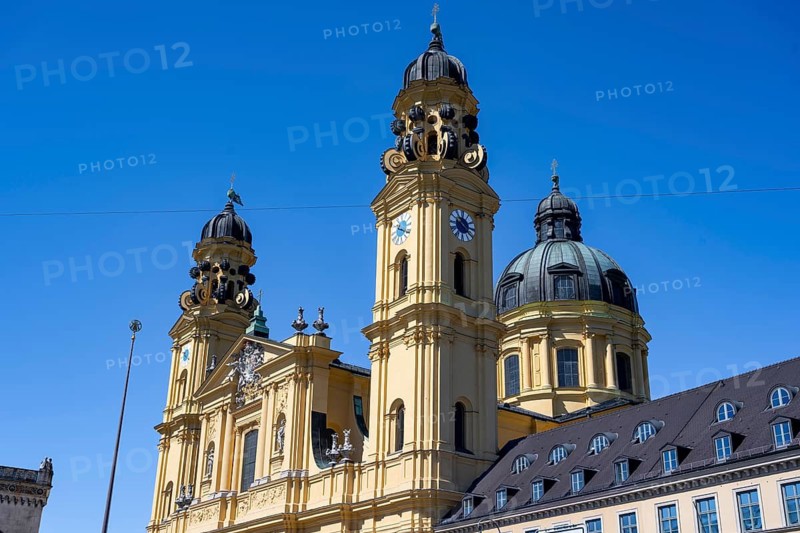 Theatine Church, Old Town, Munich, Upper Bavaria, Bavaria, Germany