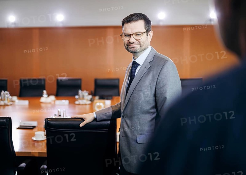 Marco Buschmann (FDP), Federal Minister of Justice, recorded during the cabinet meeting at the Federal Chancellery in Berlin, 28/08/2024