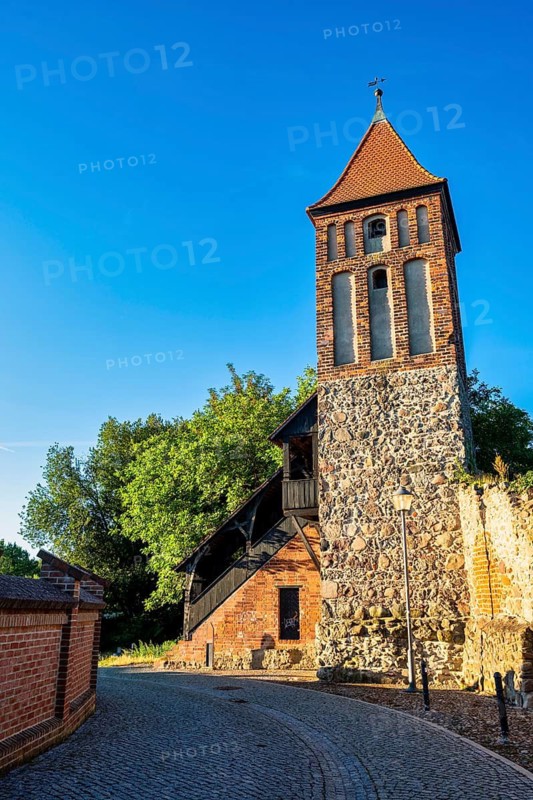 Mäuseturm on city wall, Jüterbog, Brandenburg, Germany