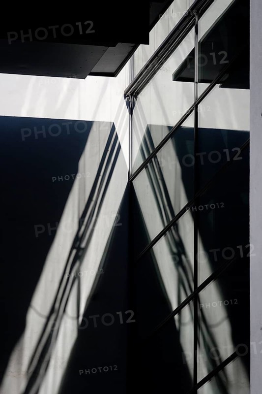 Modern building, glass façade with mirroring, Germany