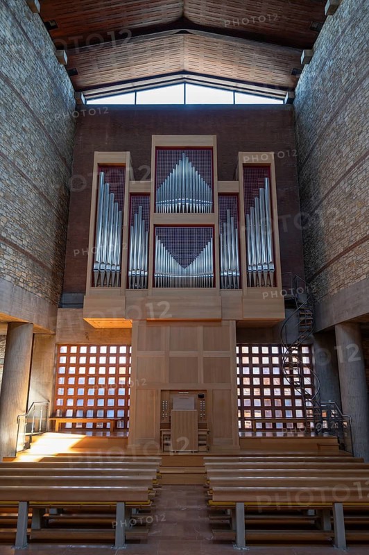 Organ of the Heilig Kreuz Church, opened in 1964, Jahnstr. 41, Weißenburg, Middle Franconia, Bavaria, Germany