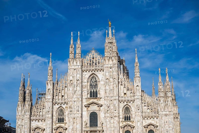 Milan Cathedral on a sunny day, Milan, Italy