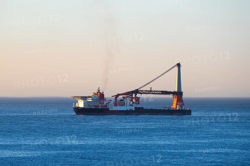 Tanker, Large industrial vessel in the ocean, Cape Town, South Africa