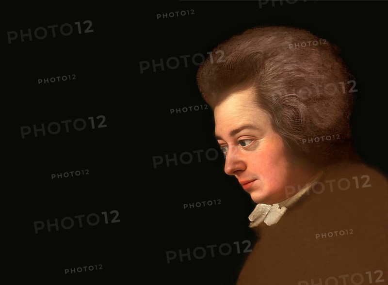 Wolfgang Amadeus Mozart, 1756 – 1791, composer of classical music, First Viennese School, digitally edited