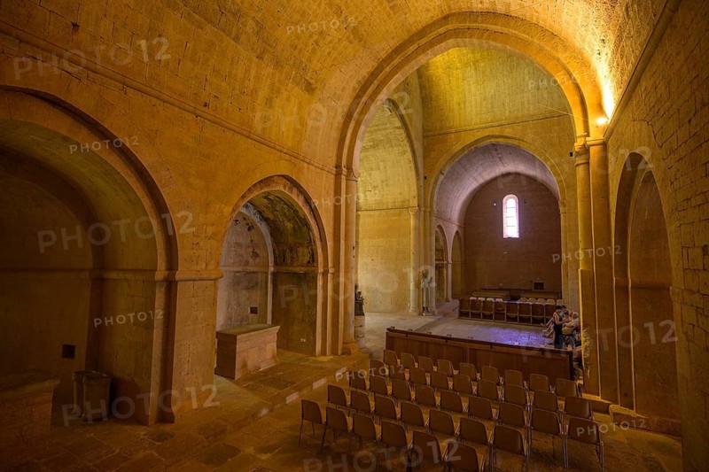 Church of the Romanesque Cistercian abbey of Le Thoronet, Département Var, France