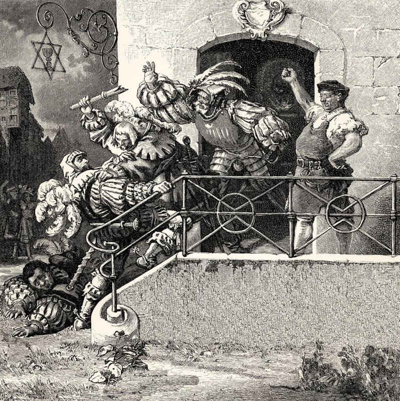 ACT I. SCENE I., An Inn at Schwarzenberg in Franconia, Götz von Berlichingen, drama by Johann Wolfgang von Goethe