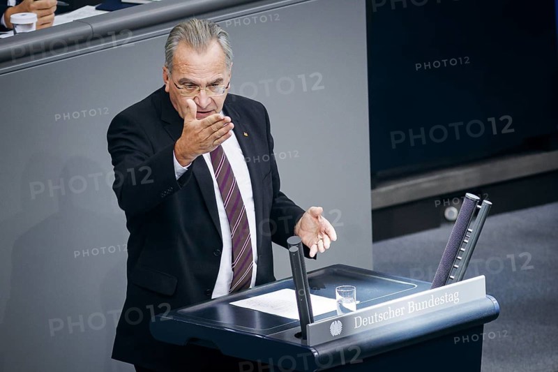Paul Lehrieder, CDU/CSU, recorded during a speech on the first consultation of the Federal Government on Section 17, Family, Senior Citizens, Women and Youth in the German Bundestag in Berlin, 12/09/2024