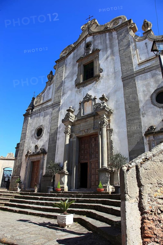 Parish Church of the Holy Annunziata in the village of Forza di Agro, Chiesa della Santissima Annunziata, Sicily, Italy