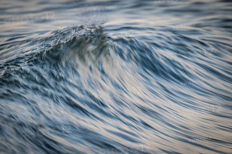 Breaking wave, long exposure, Houvig Beach, North Sea, Denmark