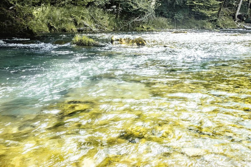 Mangfall near Bruckmühl, district of Miesbach, Upper Bavaria, Bavaria, Germany