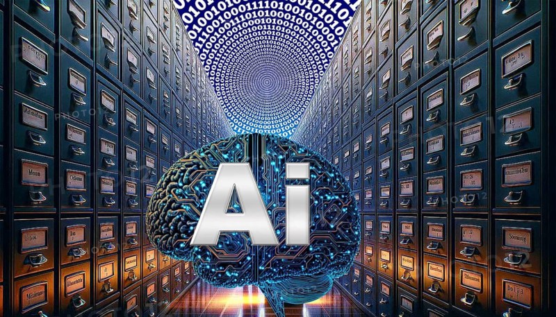 Symbolic photo, AI, artificial intelligence to combat bureaucracy, nonsensical laws, SMEs and industry lawsuits, digitization of administration, fax machines, jumbled paths, outdated processes, dusty authorities, business-to-government market, old-style offices, antiquated filing, analog expression, future fields of data processing, lack of digital innovation, Germany digitally relinquished, outdated computers and software, politics must deliver