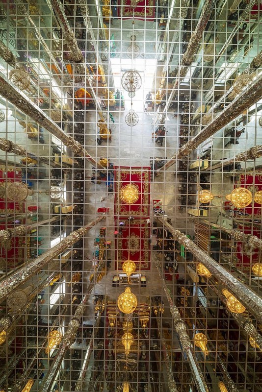 Wihan Kaeo (Glass Temple) : a breathtaking, mirrored ordination hall, Wat Muang, Ang Thong Province, Isan, Thailand