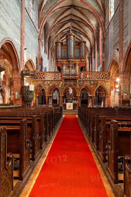 Longhouse of Ev. Saint-Pierre-le Jeune Church, Strasbourg, Alsace, France