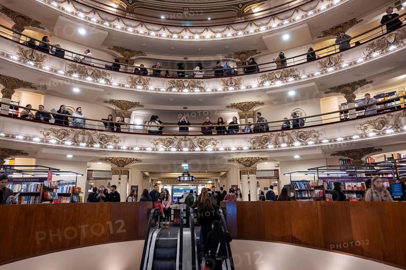 Ateneo Grand Splendid bookstore, a former theater, tourist attraction in Buenos Aires, Argentina