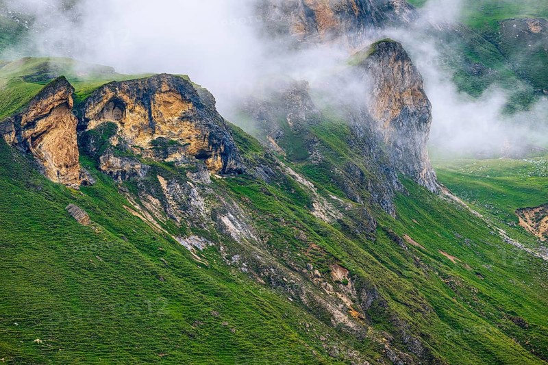 Alpine mountain landscapes in the Hohe Tauern National Park in Austria, Heiligenblut, Carinthia, Austria
