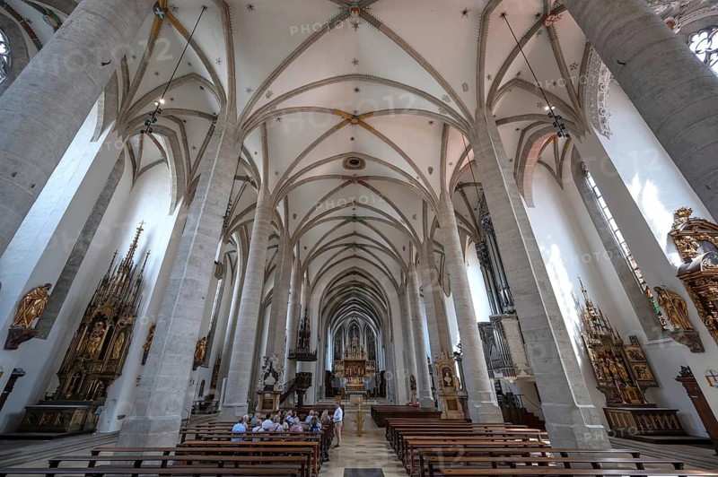 Interior with Gothic Vault, Eichstatt Cathedral, Domplatz 8, Eichstätt, Upper Bavaria, Germany
