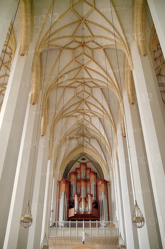 Interior view, organ, west gallery, Church of Our Lady, Cathedral of Our Lady, Munich Cathedral, Munich, Bavaria, Germany