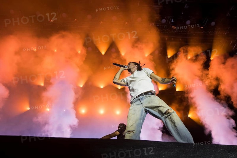Ion Miles, rapper of the band BHZ at Highfield Festival on Friday, Störmthaler See, 14.08.2026