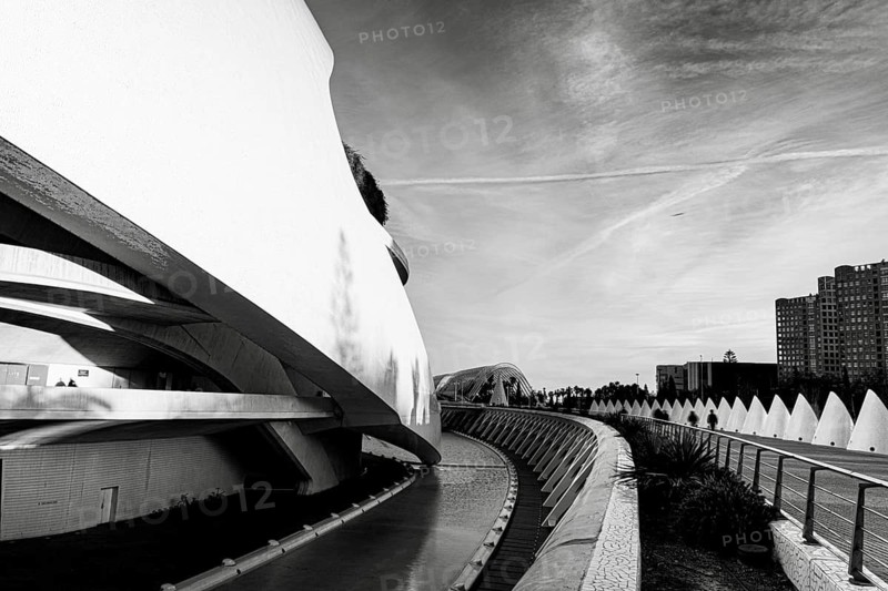 The City of Arts and Sciences by architect Santiago Calatrava, Valencia, Spain
