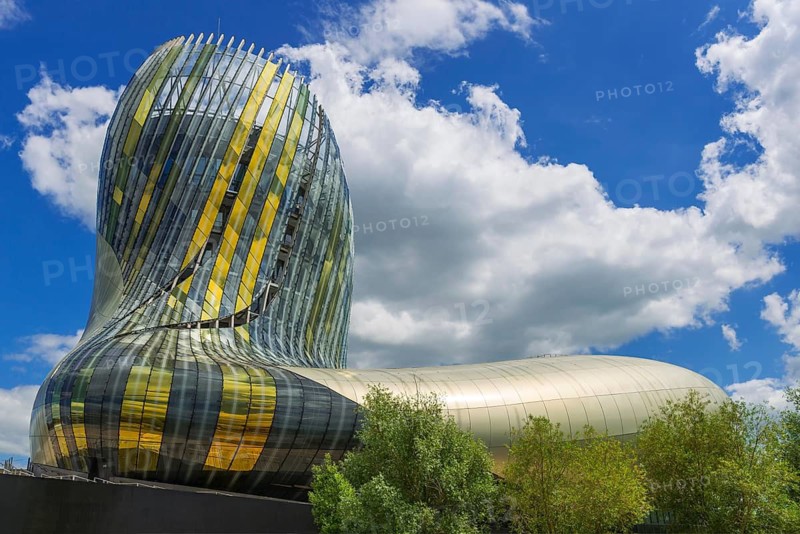 The Citè du Vin wine museum in Bordeaux, Gironde, France