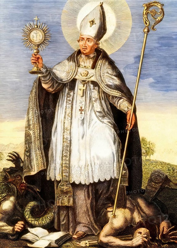 Saint Norbert of Xanten, c. 1080 — 1134, preaching against the Heresy of Tanchelm of Antwerp, early 12th century, Antwerp, Belgium
