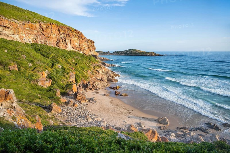 Beach, coast and sea at Robberg Nature Reserve, Plettenberg Bay, South Africa