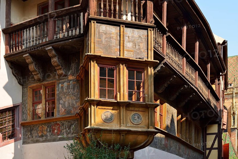 Maison Pfister, Haus Pfister or Pfisterhaus, historic building, Colmar, Haut-Rhin, Alsace, Grand Est, France