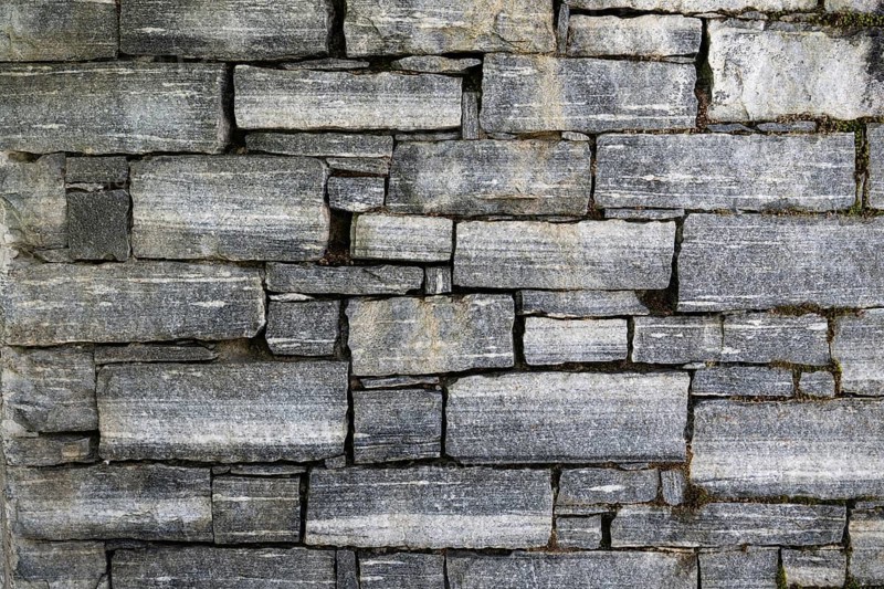 Wall made of granite stones of different sizes, Bavona Valley or Val Bavona, Maggia Valley, Tessin, Switzerland
