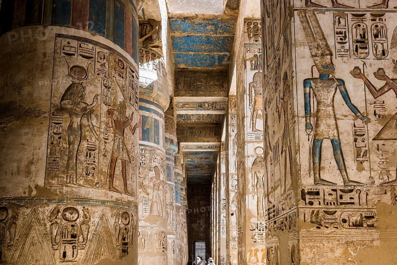 Habu temple, UNESCO World Heritage Site, Thebes, Luxor, Egypt