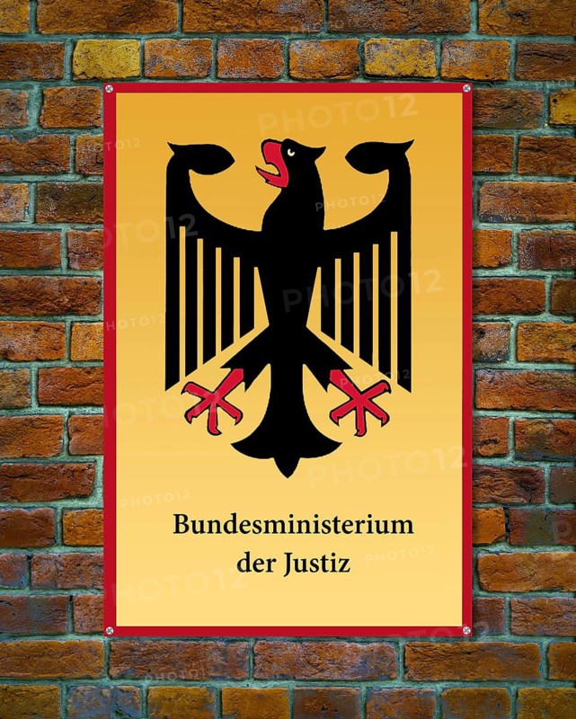 Federal eagle - Authority - Federal Ministry of Justice, Bavaria, Federal Republic of Germany