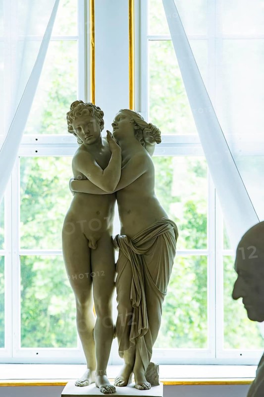 Duchess Anna Amalia Library. The famous rococo hall was restored again after the fire in 2004, Weimar, Thuringia, Germany