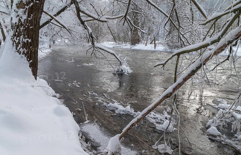 Germany, Greiz, Mildenfurth, Thuringia, Weidatal, Wünschendorf, ice, flowing water, river, ice, landscape, river, snow, Vogtland, winter