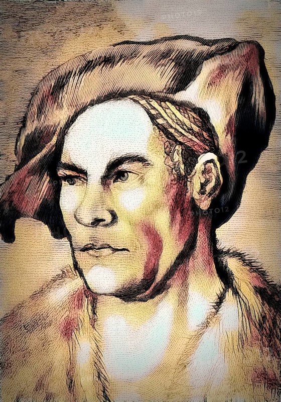 Portrait of Jakob Fugger, 1459, 1525, German businessman, digitally edited