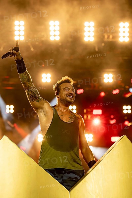 Singer Dag-Alexis Kopplin from the band SDP live at the Superbloom Festival in the Munich Olympic Park on 29.08.2026