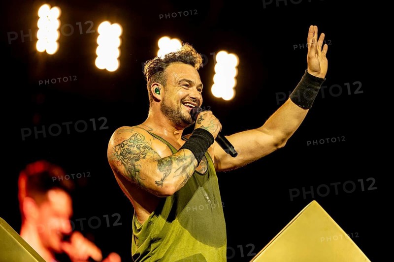 Singer Dag-Alexis Kopplin from the band SDP live at the Superbloom Festival in the Munich Olympic Park on 29.08.2026